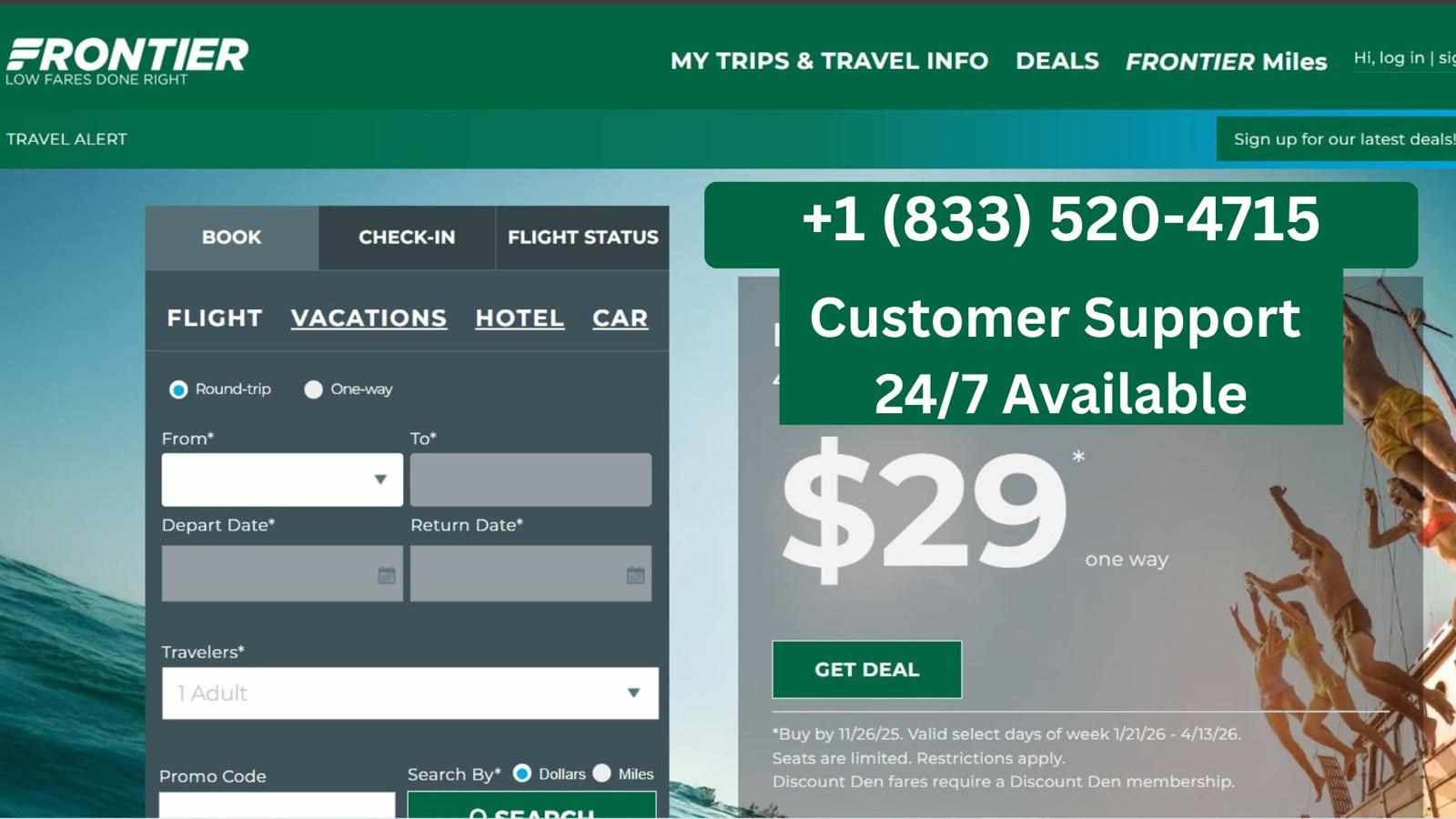 Connect Frontier Airline Customer Support || 24/7 Available