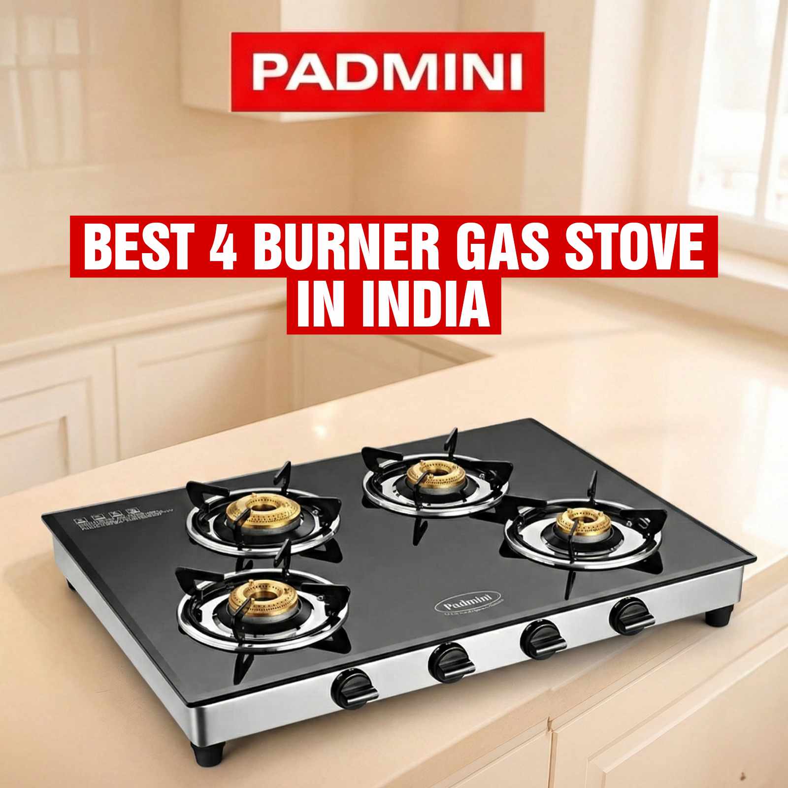 BEST 4 BURNER GAS STOVE IN INDIA