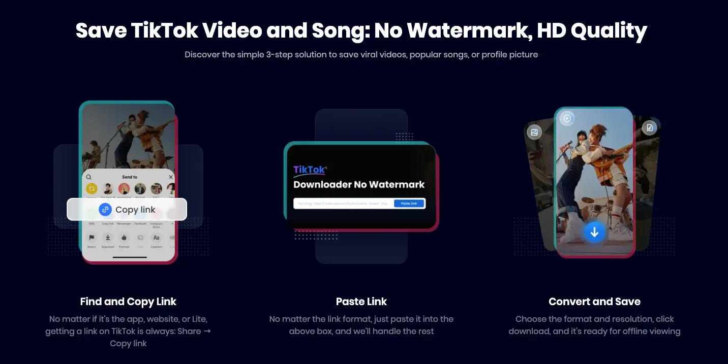 save tiktok video and song