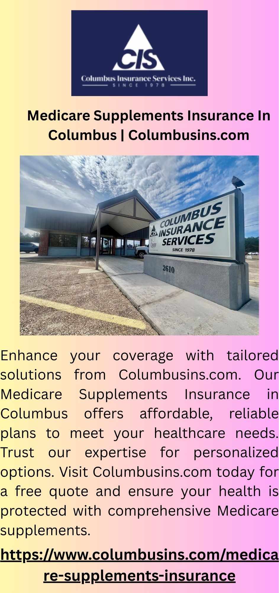 Medicare Supplements Insurance In Columbus | Columbusins.com