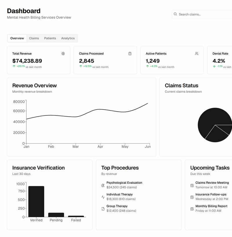 Mental Health Billing Services