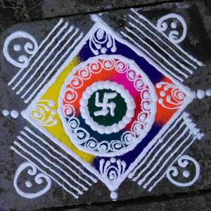 Rangoli easy and simple logo
